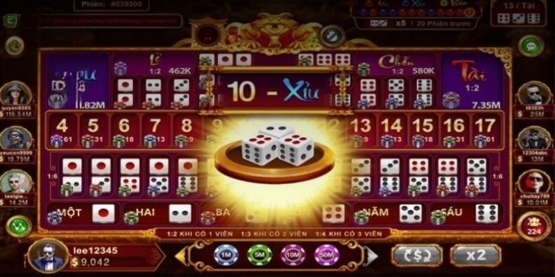 Top 5 hạng mục cá cược thu hút trong game tài xỉu 789WIN